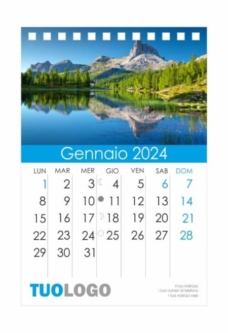 Calendario da scrivania 10x15 - Modello 1