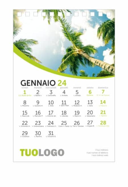 Calendario da scrivania 10x15 - Modello 3 - fronte