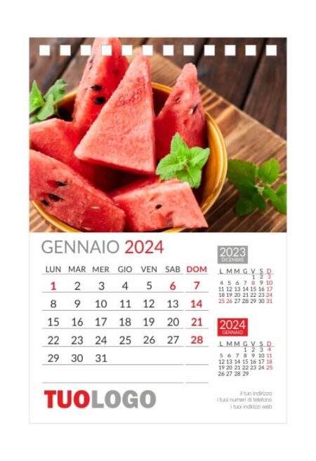 Calendario da scrivania 10x15 - Modello 4