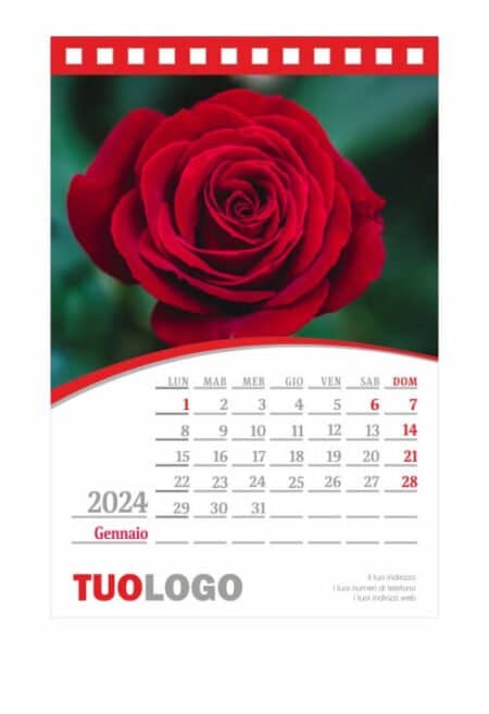 Calendario da scrivania 10x15 - Modello 7 - fronte