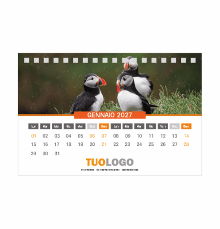 Calendario da scrivania 15x10 - Modello 10