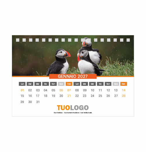 Calendario da scrivania 15x10 - Modello 10