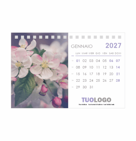 Calendario da scrivania 15x10 - Modello 12