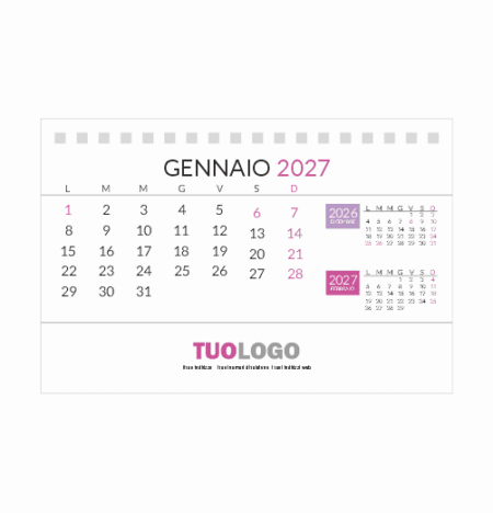 Calendario da scrivania 15x10 - Modello 14
