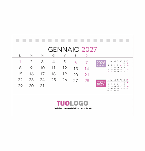 Calendario da scrivania 15x10 - Modello 14