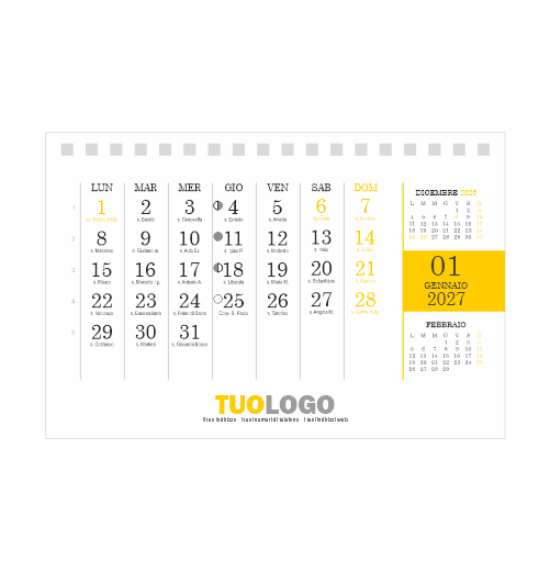 Calendario da scrivania 15x10 - Modello 17
