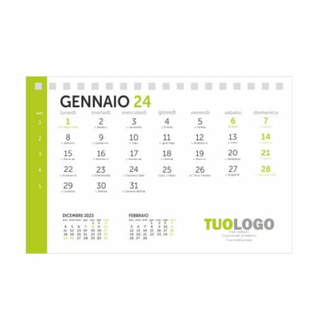 Calendario da scrivania 15x10 - Modello 18