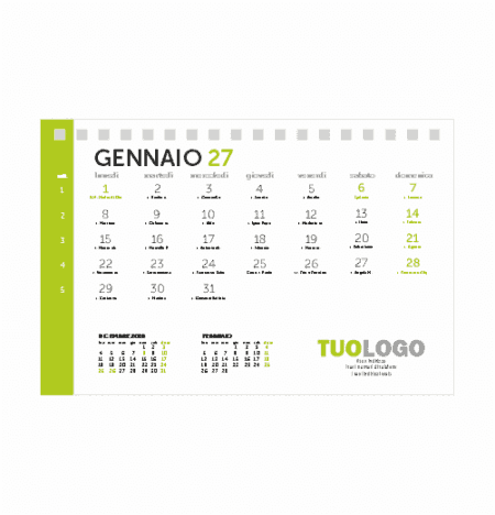 Calendario da scrivania 15x10 - Modello 18
