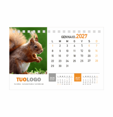 Calendario da scrivania 15x10 - Modello 2