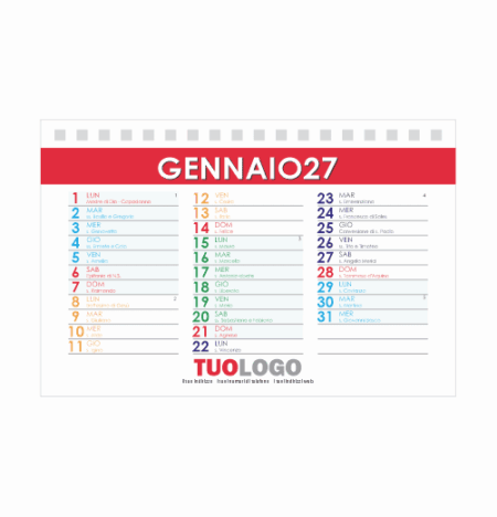 Calendario da scrivania 15x10 - Modello 20