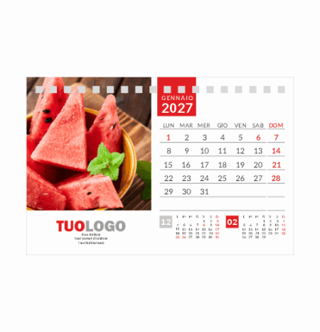 Calendario da tavolo 15x10 - Modello 4