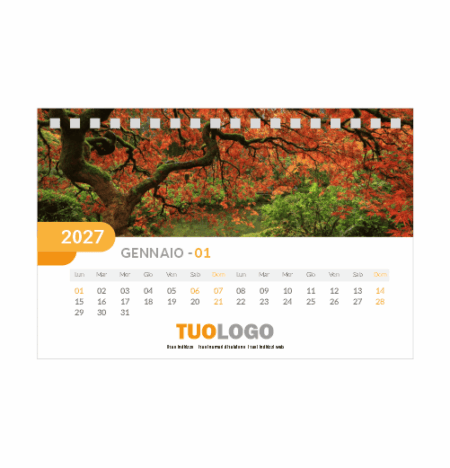 Calendario da scrivania 15x10 - Modello 9