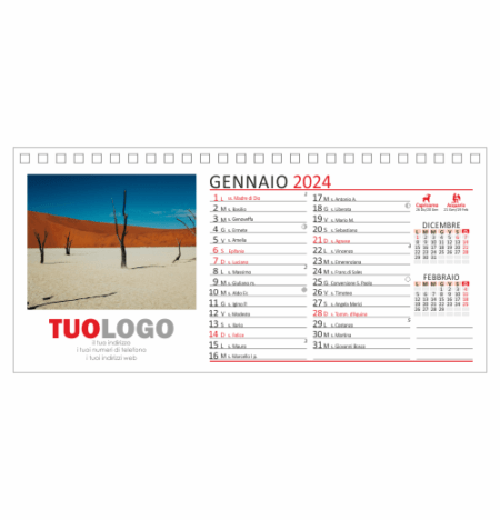 Calendario da scrivania 21x10 - Modello 10