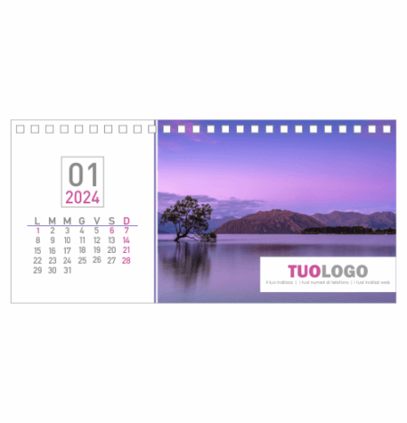 Calendario da scrivania 21x10 - Modello 14