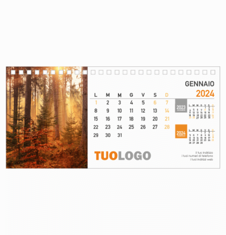 Calendario da scrivania 21x10 - Modello 6