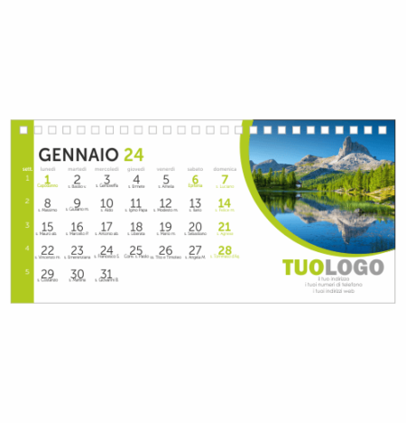 Calendario da scrivania 21x10 - Modello 7