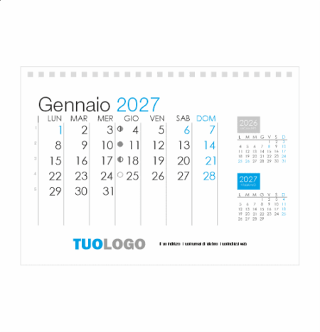 Calendario da scrivania 21x15 - Modello 15