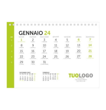 Calendario da scrivania 21x15 - Modello 18