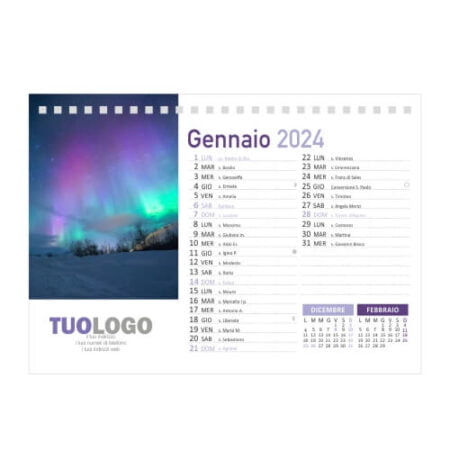 Calendario da scrivania 21x15 - Modello 7