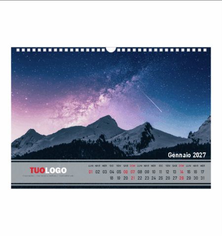 Calendari da muro 13 fogli con spirale - modello 14