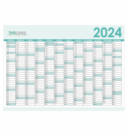 Planning da muro grande formato - Modello 3