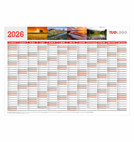 Planning da muro grande formato - Modello 5