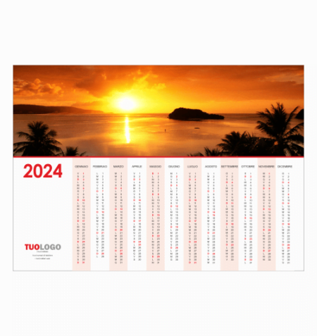 Calendario poster A4 - Modello 11
